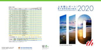 上半期レポート 銚子信用金庫の現況 2020